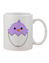 Elegant Hatching Chick - Lavender Printed 11 oz Coffee Mug by TooLoud