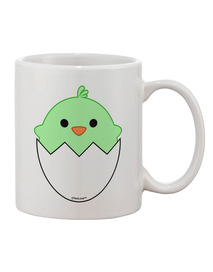 Elegant Hatching Chick - Vibrant Green Printed 11 oz Coffee Mug by TooLoud-11 OZ Coffee Mug-TooLoud-White-Davson Sales