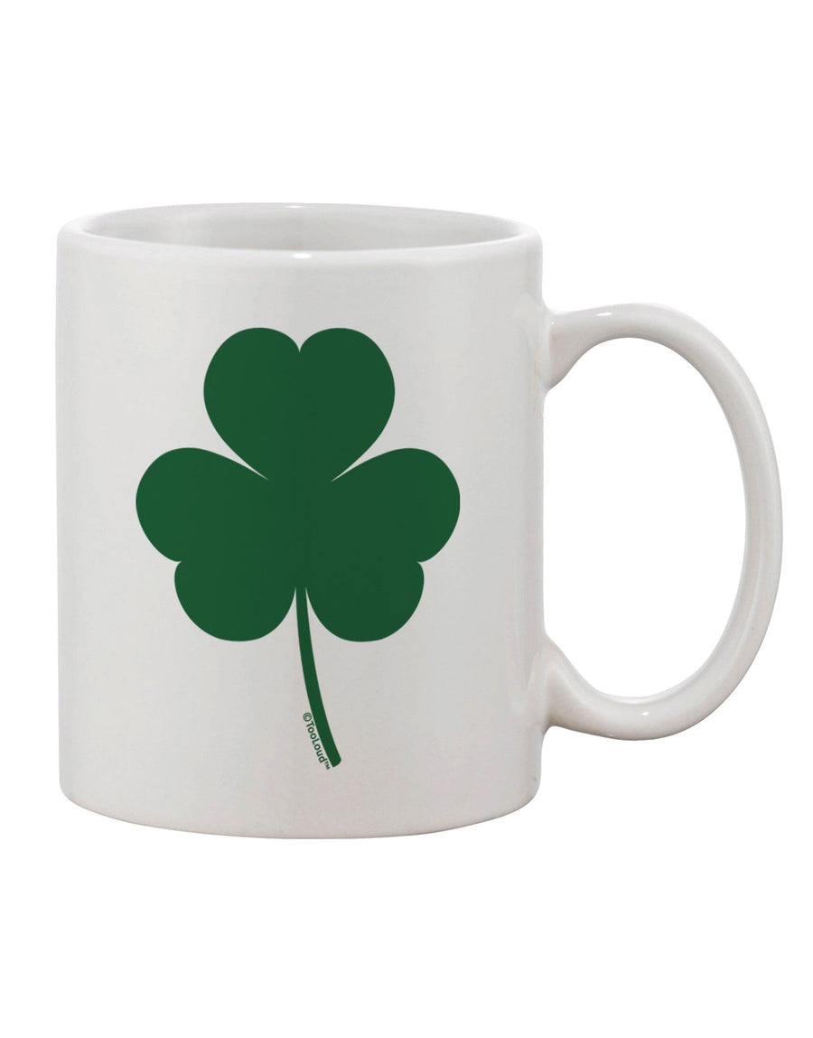 Elegant Irish Shamrock Patterned 11 oz Coffee Mug - TooLoud-11 OZ Coffee Mug-TooLoud-White-Davson Sales