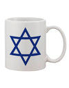 Elegant Jewish Star of David 11 oz Coffee Mug - Crafted by a Drinkware Expert-11 OZ Coffee Mug-TooLoud-White-Davson Sales