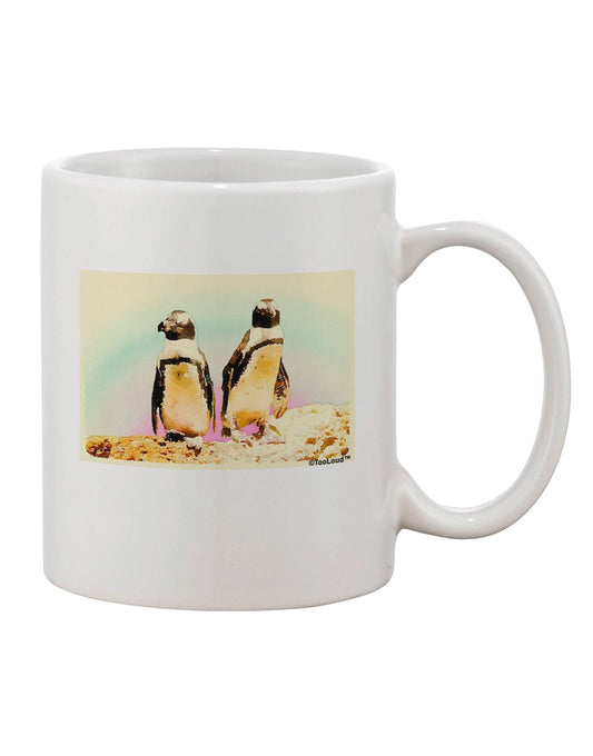 Elegant Magellanic Penguin Watercolor Printed 11 oz Coffee Mug - Perfect for Beverage Enthusiasts TooLoud-11 OZ Coffee Mug-TooLoud-White-Davson Sales