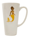 Elegant Mermaid-Inspired Conical Latte Coffee Mug - Perfect for Savoring Your Favorite Beverages - TooLoud-Conical Latte Mug-TooLoud-White-Davson Sales