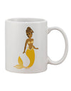 Elegant Mermaid-Themed 11 oz Coffee Mug - Perfect for Sipping in Style - TooLoud-11 OZ Coffee Mug-TooLoud-White-Davson Sales