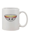 Elegant Miso Soup Bowl Design on 11 oz Coffee Mug - Expertly Crafted by TooLoud-11 OZ Coffee Mug-TooLoud-White-Davson Sales