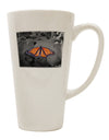 Elegant Monarch Butterfly Photo Conical Latte Coffee Mug - Perfect for Savoring Your Favorite Beverages TooLoud-Conical Latte Mug-TooLoud-White-Davson Sales