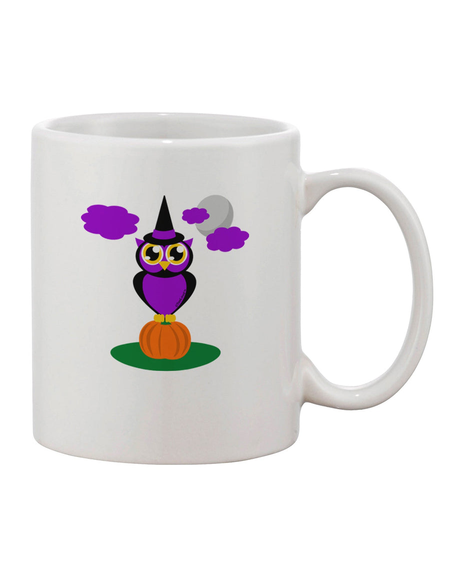 Elegant Owl Purple Printed 11 oz Coffee Mug - TooLoud-11 OZ Coffee Mug-TooLoud-White-Davson Sales