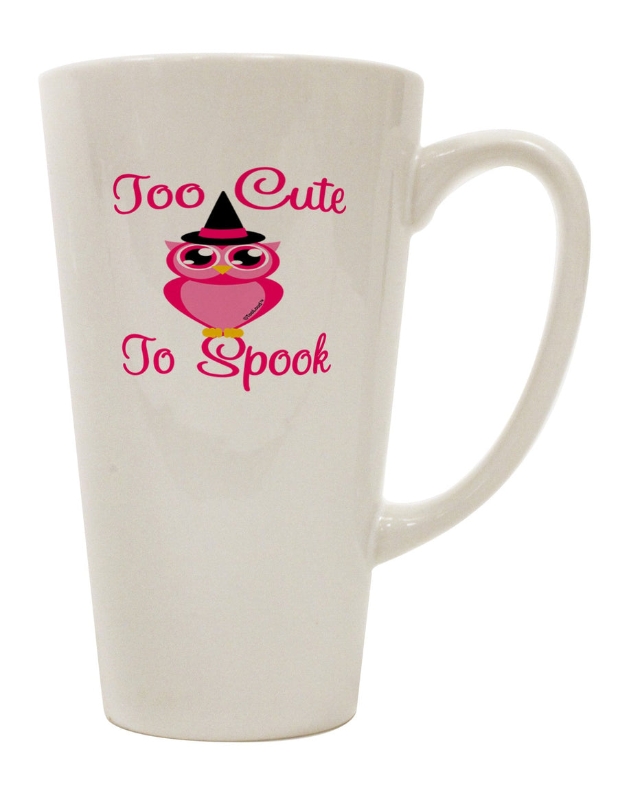 Elegant Pink Conical Latte Coffee Mug - Perfect for Owl Lovers - TooLoud-Conical Latte Mug-TooLoud-White-Davson Sales