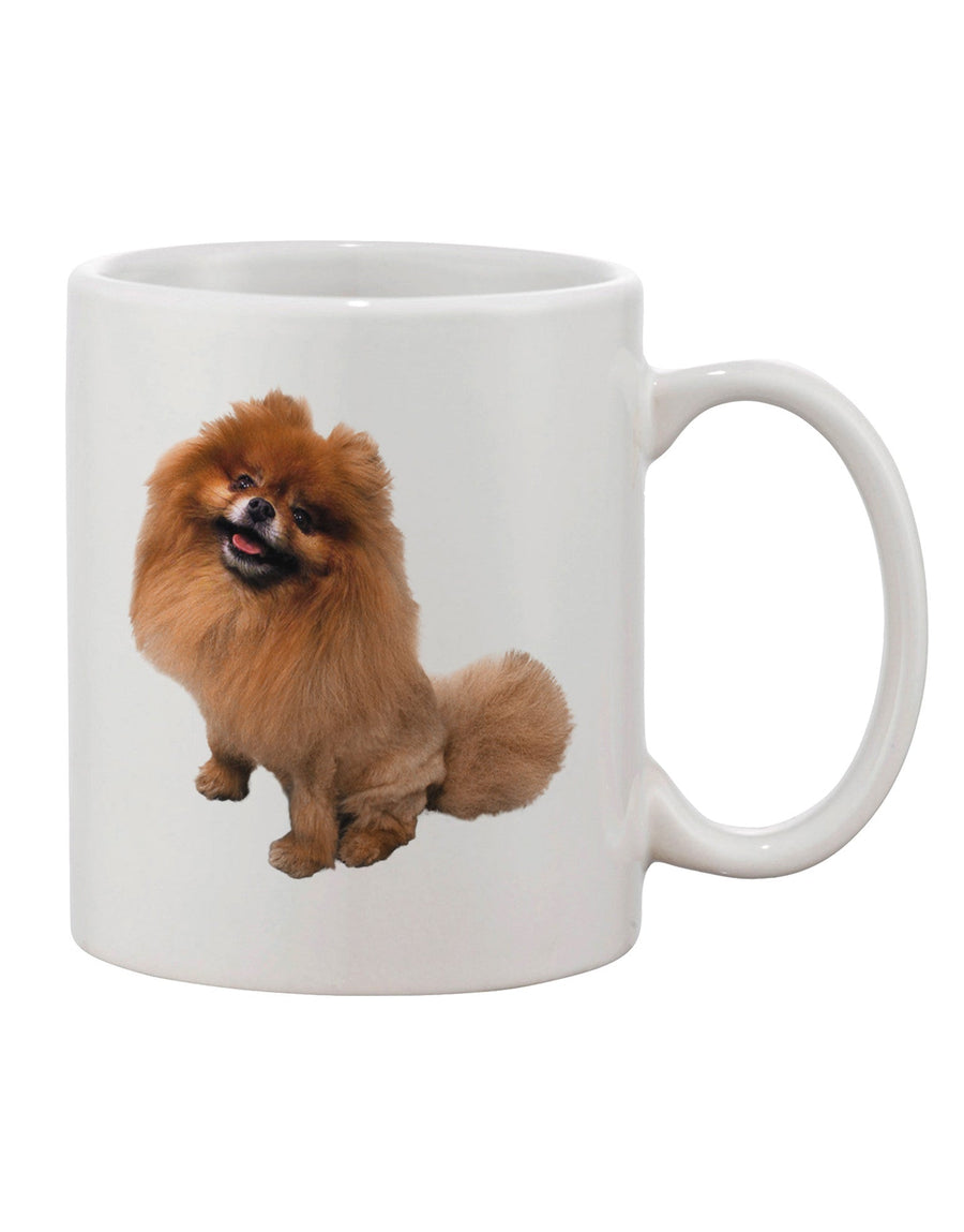 Elegant Pomeranian-Inspired 11 oz Coffee Mug - Perfect for Sipping in Style TooLoud-11 OZ Coffee Mug-TooLoud-White-Davson Sales