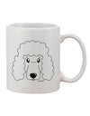 Elegant Poodle Dog - Exquisite White Printed 11 oz Coffee Mug by TooLoud-11 OZ Coffee Mug-TooLoud-White-Davson Sales