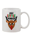 Elegant Reindeer-Themed Matching Deer Printed 11 oz Coffee Mug - TooLoud-11 OZ Coffee Mug-TooLoud-White-Davson Sales