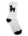 Elegant Rudolph Silhouette - Festive Adult Crew Socks - by TooLoud-Socks-TooLoud-White-Ladies-4-6-Davson Sales