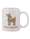 Elegant Rudolph the Reindeer - Festive Christmas Printed 11 oz Coffee Mug by TooLoud-11 OZ Coffee Mug-TooLoud-White-Davson Sales