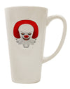 Elegant Scary Clown Watercolor Conical Latte Coffee Mug - TooLoud-Conical Latte Mug-TooLoud-White-Davson Sales