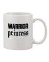 Elegant Script-Printed 11 oz Coffee Mug - Perfect for the Warrior Princess - TooLoud-11 OZ Coffee Mug-TooLoud-White-Davson Sales