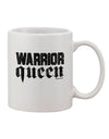 Elegant Script Printed 11 oz Coffee Mug - Perfect for the Warrior Queen - TooLoud-11 OZ Coffee Mug-TooLoud-White-Davson Sales