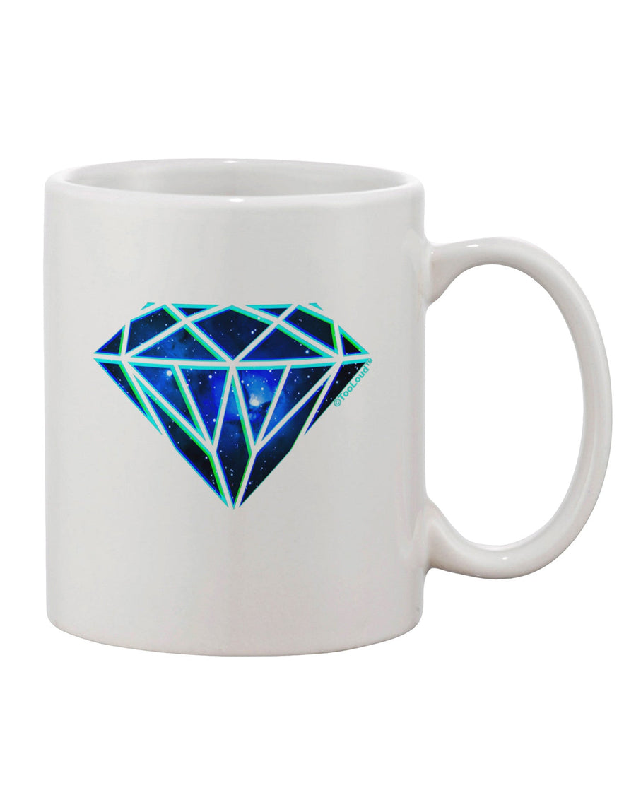 Elegant Space Diamond Printed 11 oz Coffee Mug - Perfect for Coffee Connoisseurs TooLoud-11 OZ Coffee Mug-TooLoud-White-Davson Sales