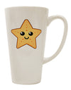 Elegant Starfish 16 Ounce Conical Latte Coffee Mug - Expertly Crafted by TooLoud-Conical Latte Mug-TooLoud-White-Davson Sales