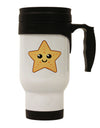 Elegant Starfish Stainless Steel 14 OZ Travel Mug - Expertly Crafted by TooLoud-Travel Mugs-TooLoud-White-Davson Sales
