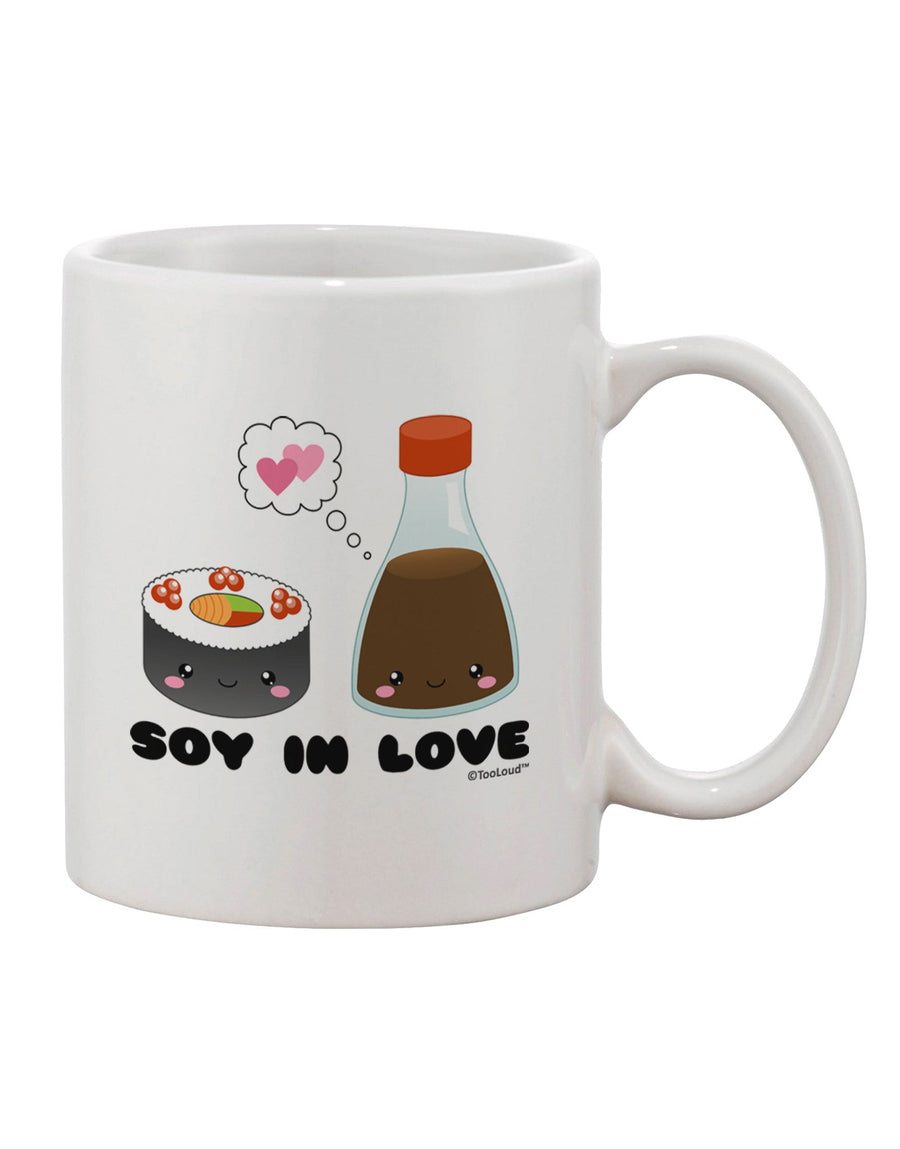 Elegant Sushi and Soy Sauce - Soy Infatuation Printed 11 oz Coffee Mug by TooLoud-11 OZ Coffee Mug-TooLoud-White-Davson Sales