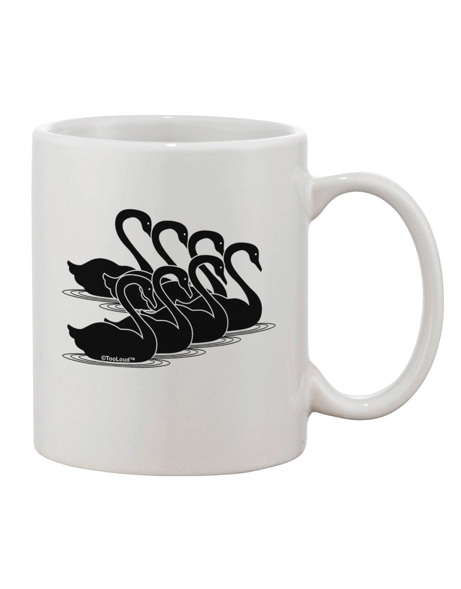 Elegant Swan-Themed 11 oz Coffee Mug - Perfect for Sipping in Style TooLoud-11 OZ Coffee Mug-TooLoud-White-Davson Sales