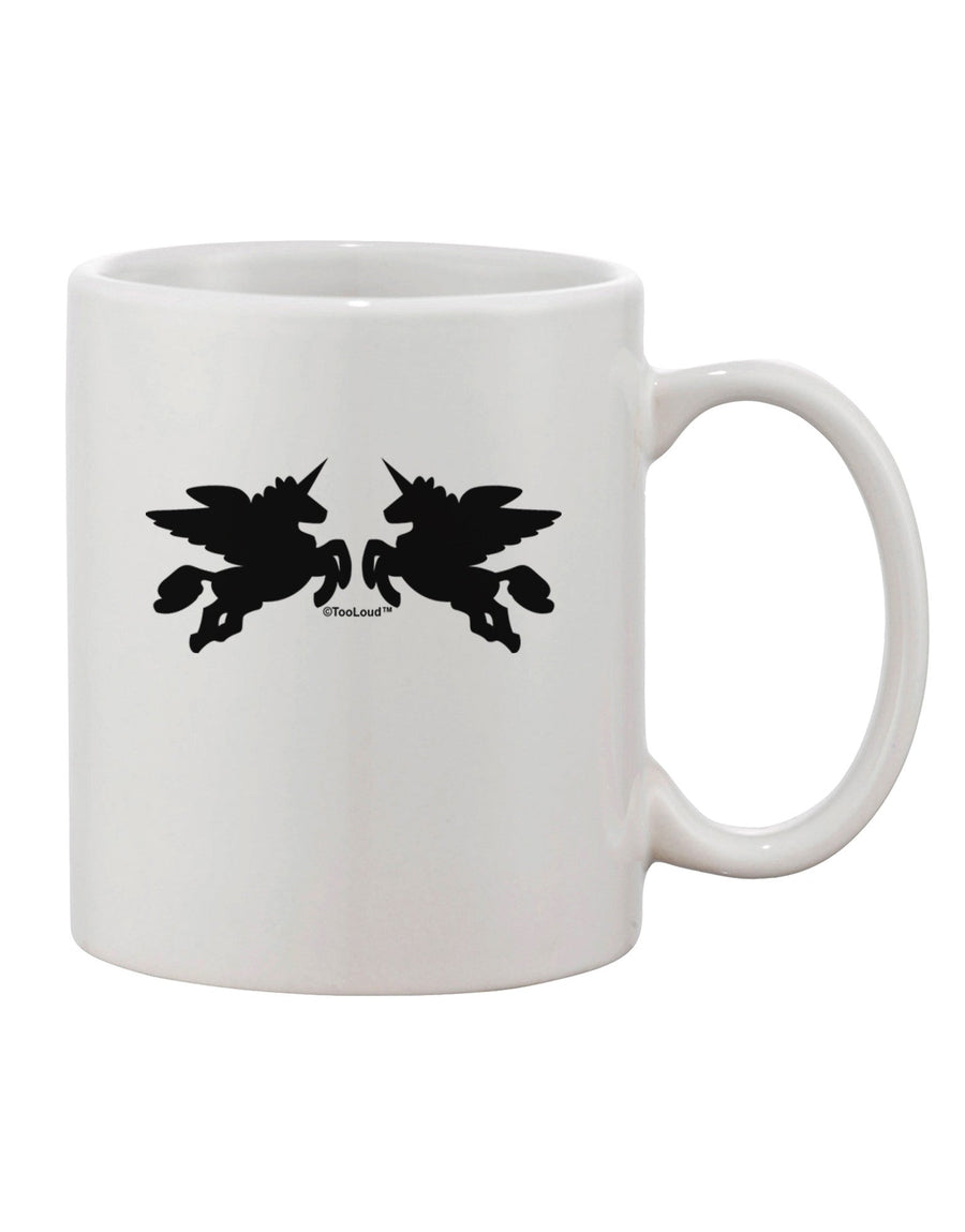 Elegant Unicorn Pegasus Design Adorned 11 oz Coffee Mug - TooLoud-11 OZ Coffee Mug-TooLoud-White-Davson Sales