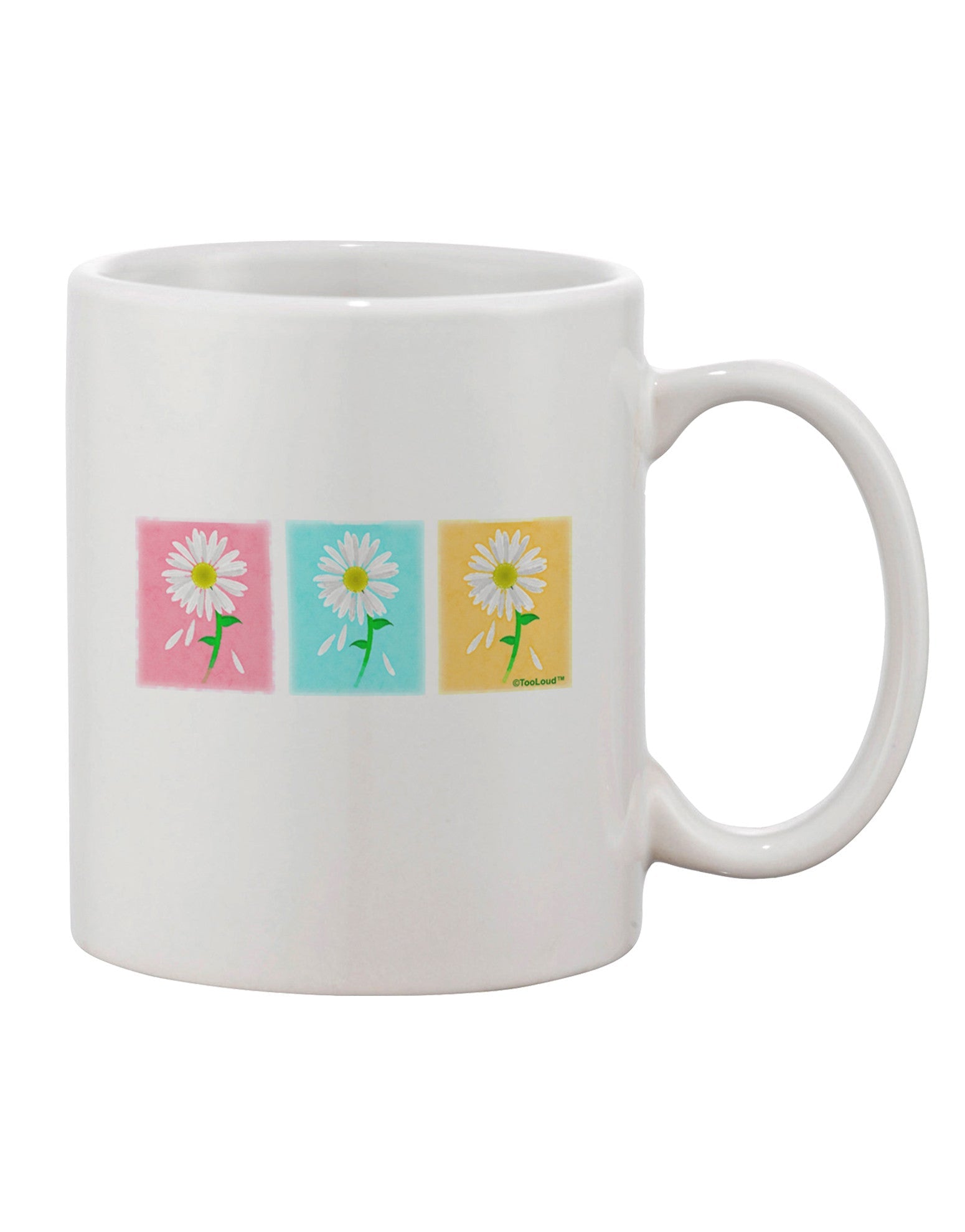 Elegant Watercolor Floral Print 11 oz Coffee Mug - TooLoud-11 OZ Coffee Mug-TooLoud-White-Davson Sales