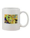 Elegant Watercolor Menacing Turtle Coffee Mug - TooLoud-11 OZ Coffee Mug-TooLoud-White-Davson Sales