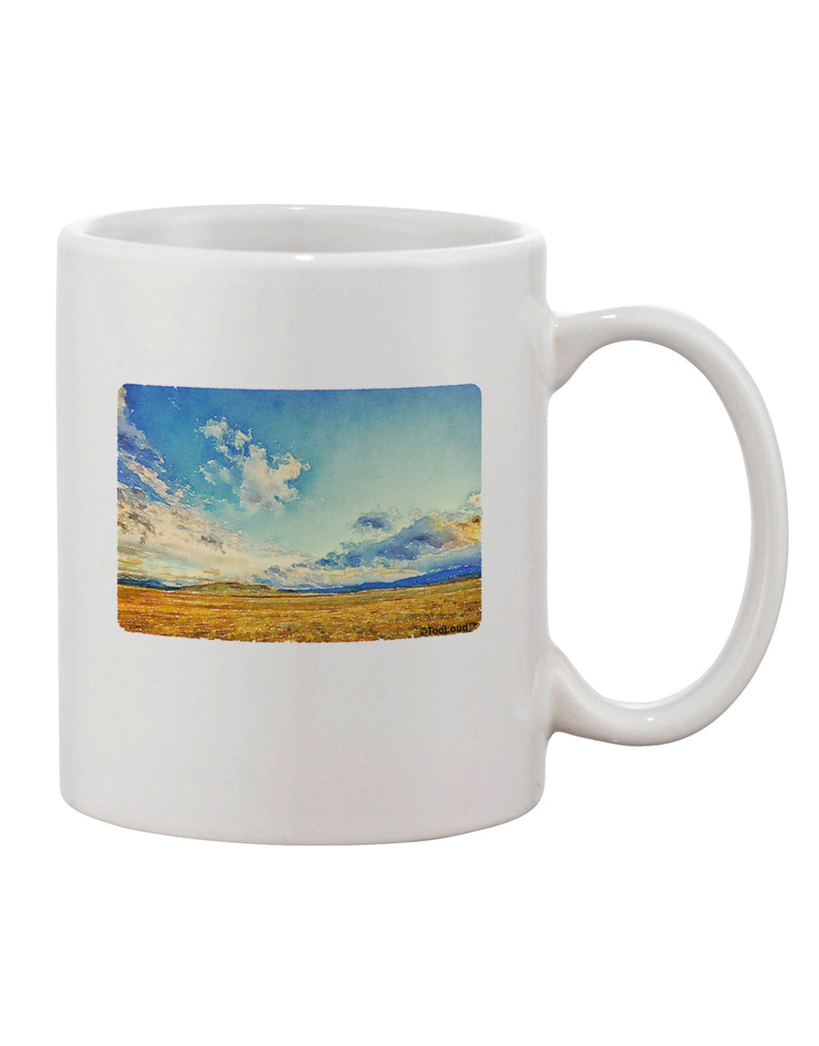 Elegant Watercolor Printed 11 oz Coffee Mug - Perfect for Garden of the Gods Enthusiasts TooLoud-11 OZ Coffee Mug-TooLoud-White-Davson Sales