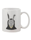 Elegant Watercolor Scary Bunny Face Coffee Mug - TooLoud-11 OZ Coffee Mug-TooLoud-White-Davson Sales