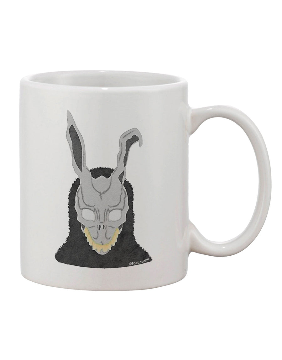 Elegant Watercolor Scary Bunny Face Coffee Mug - TooLoud-11 OZ Coffee Mug-TooLoud-White-Davson Sales
