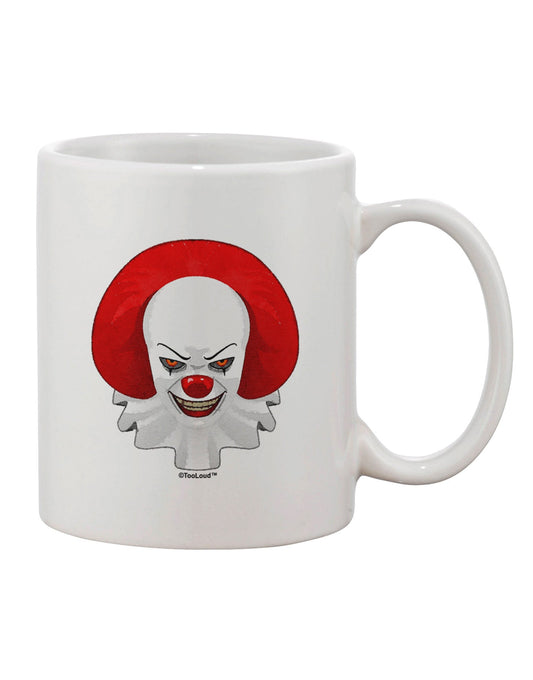 Elegant Watercolor Scary Clown 11 oz Coffee Mug - TooLoud-11 OZ Coffee Mug-TooLoud-White-Davson Sales