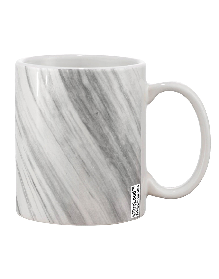 Elegant White Marble Patterned 11 oz Coffee Mug with All Over Print - Expertly Crafted by TooLoud-11 OZ Coffee Mug-TooLoud-White-Davson Sales