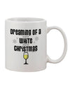 Elegant White Wine-Inspired 11 oz Coffee Mug - Perfect for Christmas Celebrations TooLoud-11 OZ Coffee Mug-TooLoud-White-Davson Sales