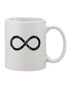 Elegantly Crafted Distressed Infinity Printed 11 oz Coffee Mug - TooLoud-11 OZ Coffee Mug-TooLoud-White-Davson Sales