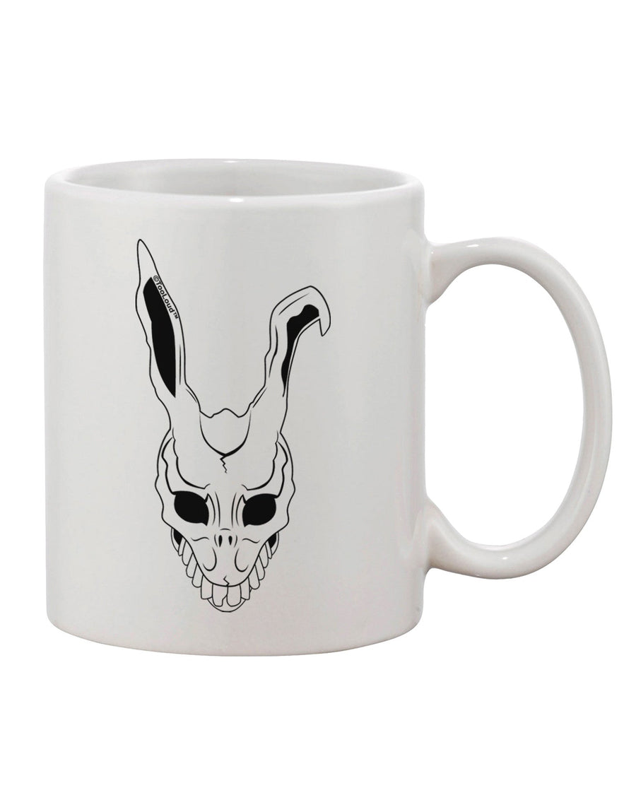 Elegantly Crafted Scary Face Bunny White Printed 11 oz Coffee Mug - TooLoud-11 OZ Coffee Mug-TooLoud-White-Davson Sales