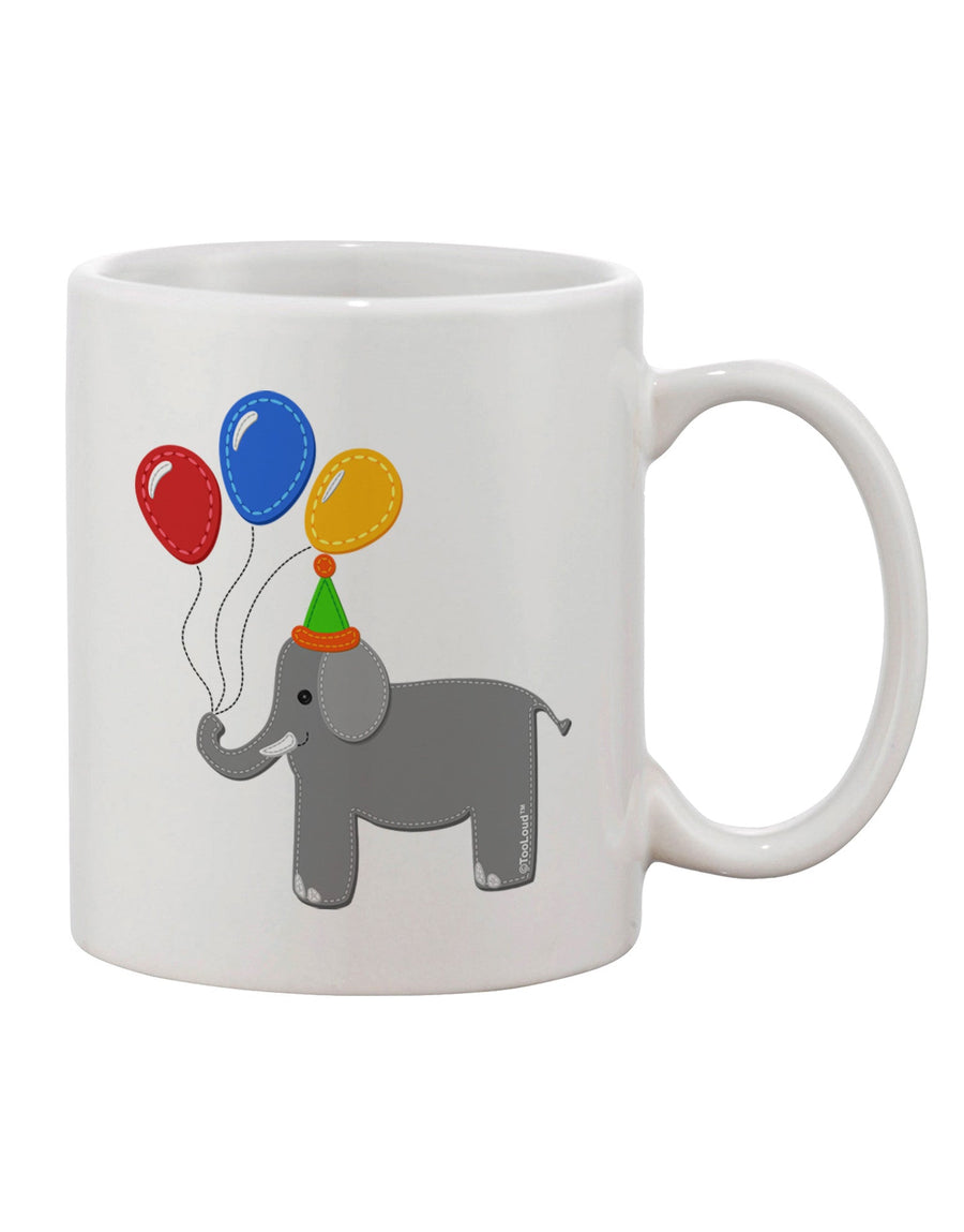 Elephant-Themed 11 oz Coffee Mug - Perfect for Adding Whimsy to Your Morning Routine - TooLoud-11 OZ Coffee Mug-TooLoud-White-Davson Sales