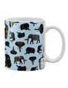 Elephant-Themed AOP Printed 11 oz Coffee Mug - Perfect for Animal Enthusiasts TooLoud-11 OZ Coffee Mug-TooLoud-White-Davson Sales