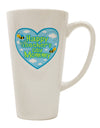 Elevate Mom's First Mother's Day with a Stylish Blue 16 Ounce Conical Latte Coffee Mug - TooLoud-Conical Latte Mug-TooLoud-White-Davson Sales