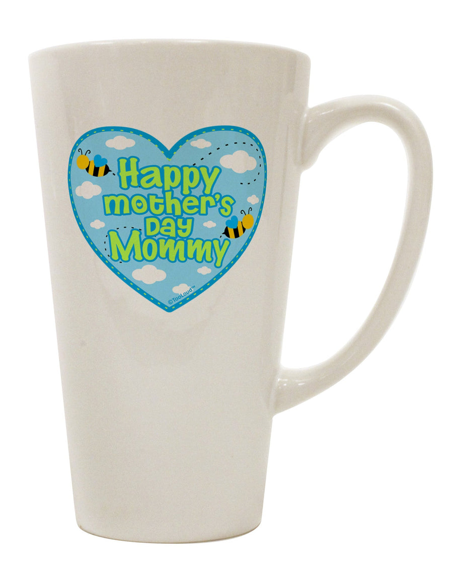 Elevate Mom's Special Day with a Stylish Blue 16 Ounce Conical Latte Coffee Mug - TooLoud-Conical Latte Mug-TooLoud-White-Davson Sales