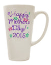 Elevate Mother's Day (CURRENT YEAR) Experience with our Exquisite 16 Ounce Conical Latte Coffee Mug - TooLoud-Conical Latte Mug-TooLoud-White-Davson Sales