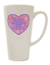 Elevate Mother's Day with a Delightful Pink 16 Ounce Conical Latte Coffee Mug - TooLoud-Conical Latte Mug-TooLoud-White-Davson Sales