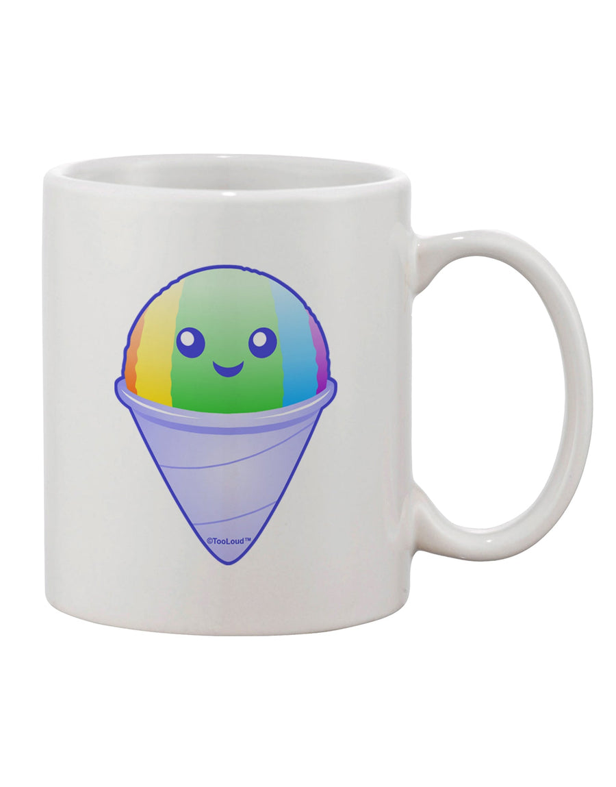 Elevate Your Beverage Experience with the Charming Shaved Ice Printed 11 oz Coffee Mug - TooLoud-11 OZ Coffee Mug-TooLoud-White-Davson Sales