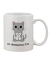 Elevate Your Beverage Experience with the Dr Whiskerson MD - Cute Cat Design Printed 11 oz Coffee Mug - TooLoud-11 OZ Coffee Mug-TooLoud-White-Davson Sales