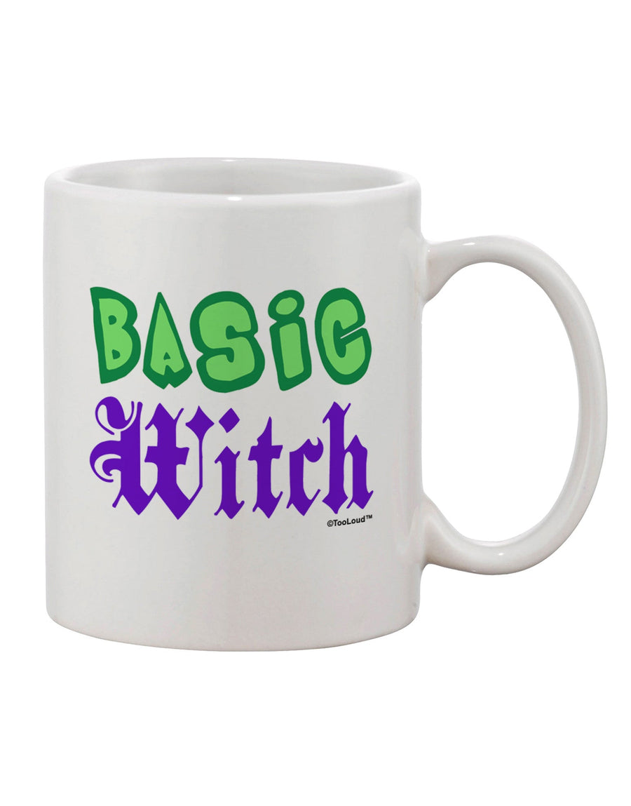 Elevate Your Beverage Experience with the Exquisite Basic Witch Color Green Printed 11 oz Coffee Mug - TooLoud-11 OZ Coffee Mug-TooLoud-White-Davson Sales