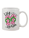 Elevate Your Beverage Experience with the Vibrant Pink and Green Printed 11 oz Coffee Mug - TooLoud-11 OZ Coffee Mug-TooLoud-White-Davson Sales