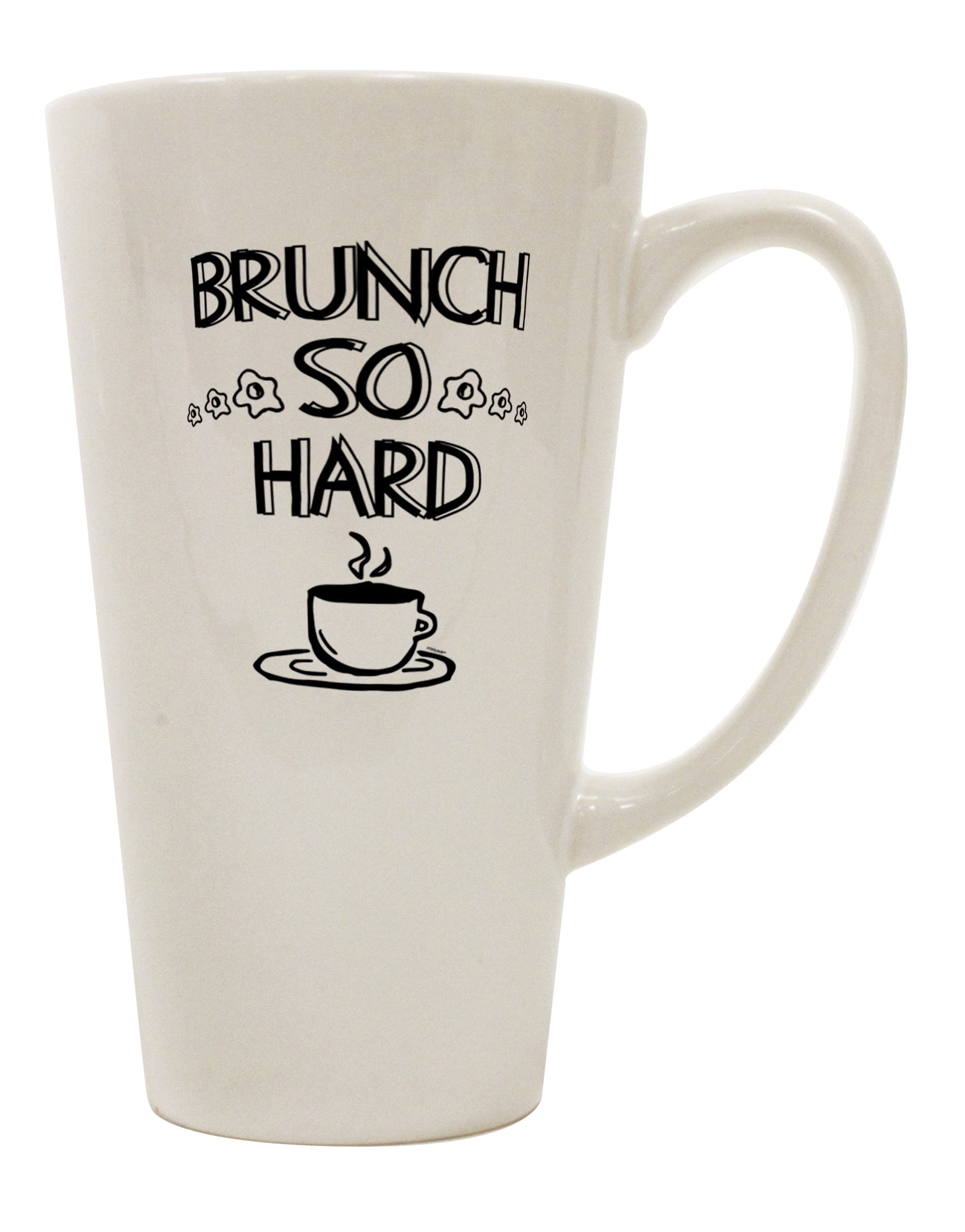 Elevate Your Brunch Experience with the Exquisite 16 Ounce Conical Latte Coffee Mug - TooLoud-Conical Latte Mug-TooLoud-Davson Sales