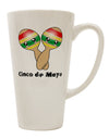 Elevate Your Cinco de Mayo Experience with the Charming Maracas Design - 16 Ounce Conical Latte Coffee Mug by TooLoud-Conical Latte Mug-TooLoud-White-Davson Sales