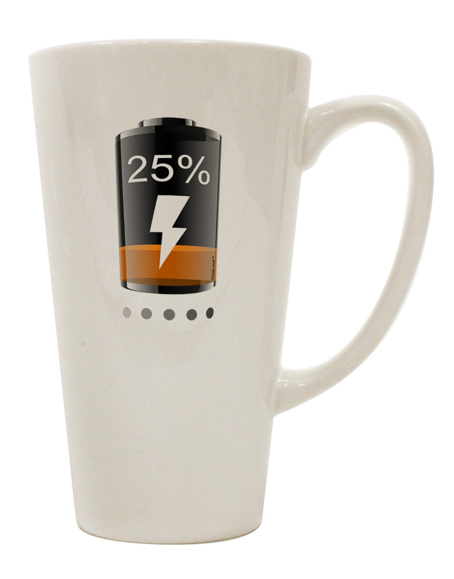 Elevate Your Coffee Experience with our Energy-Efficient 16 Ounce Conical Latte Coffee Mug - TooLoud-Conical Latte Mug-TooLoud-White-Davson Sales