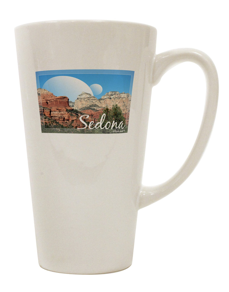 Elevate Your Coffee Experience with the Abstract Sedona 16 Ounce Conical Latte Coffee Mug - TooLoud-Conical Latte Mug-TooLoud-White-Davson Sales