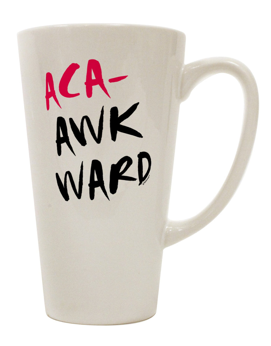 Elevate Your Coffee Experience with the Aca-Awkward 16 Ounce Conical Latte Coffee Mug - TooLoud-Conical Latte Mug-TooLoud-White-Davson Sales